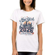 Camiseta Vintage New York 2026 Cidade dos Sonhos