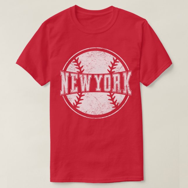 Camiseta Vintage New York Baseball (Frente do Design)