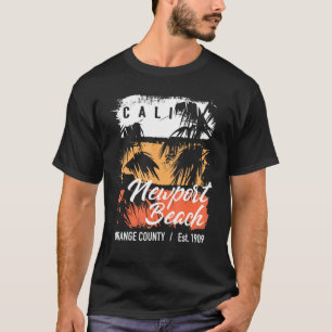 Camiseta Vintage Newport Beach Surf California Cali Surfing