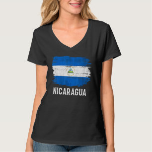 Camiseta Vintage Nicarágua - Bandeira Da Nicarágua