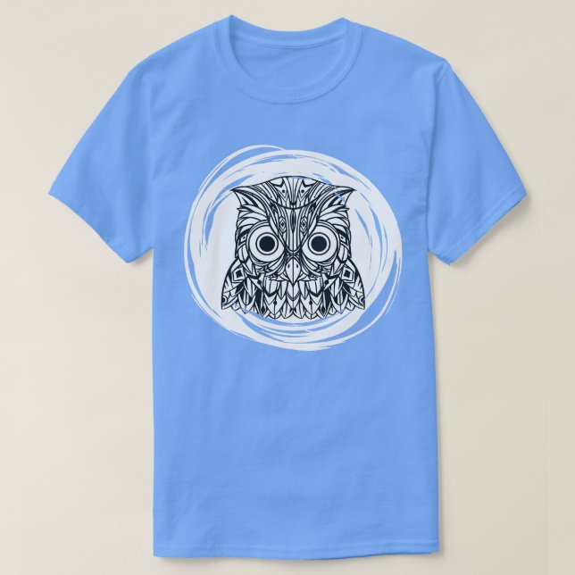 Camiseta Vintage Night Owl Bird Owl (Frente do Design)