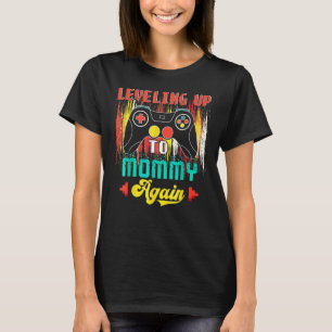 Camiseta Vintage Nivelando Para As Mamães Novamente Esperan