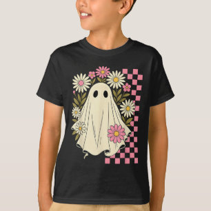 Camiseta Vintage Nk Flowers Ghost Groovy Halloween Soky Gir
