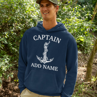 Camiseta Vintage Nome Capitão Corda Âncora Náutica