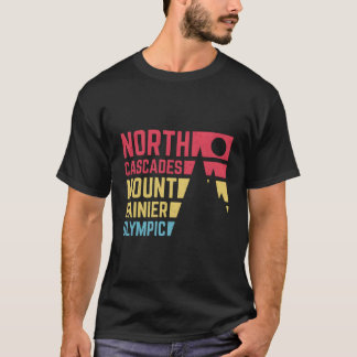Camiseta Vintage North Cascades Monte Rainier Olimpiadas Na