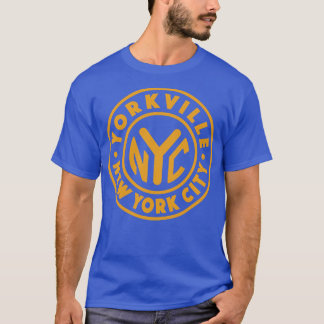 Camiseta Vintage Nova Iorque Circle Yorkville Dourado