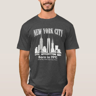 Camiseta Vintage Nova York 1992 Retro