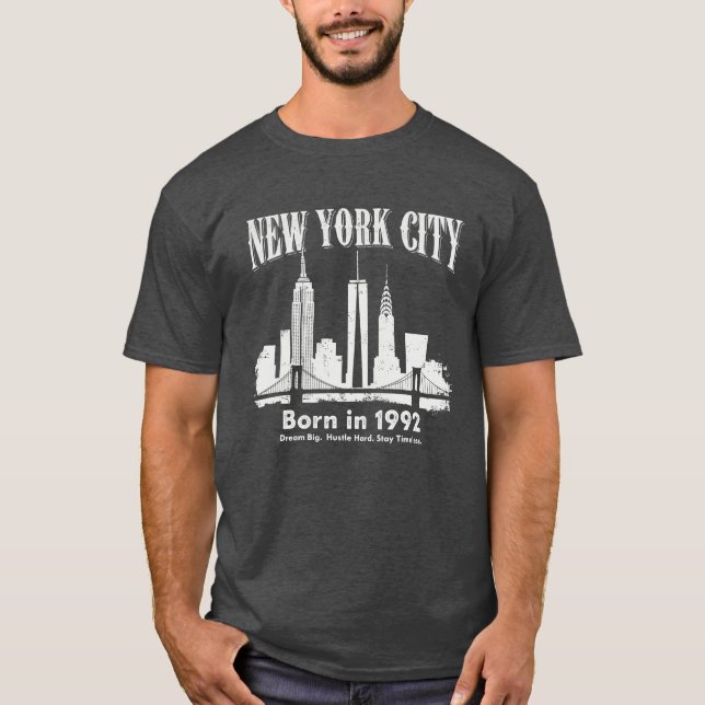 Camiseta Vintage Nova York 1992 | Retro (Frente)