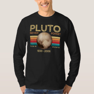 Camiseta Vintage Nunca Esqueça Plutão Astronomia Espacial N