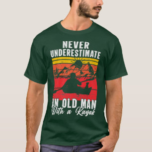 Camiseta Vintage Nunca Subestima Um Velho Com Um Kaya