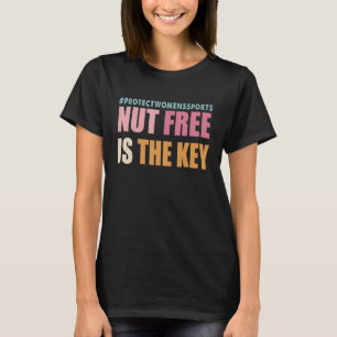 Camiseta Vintage Nut Free É A Principal Protegida Mulheres