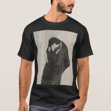 Vintage O Beijo IV de Edvard Munch Arte Amor