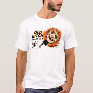 Camiseta Vintage o Dia das Bruxas - T velho do gráfico do