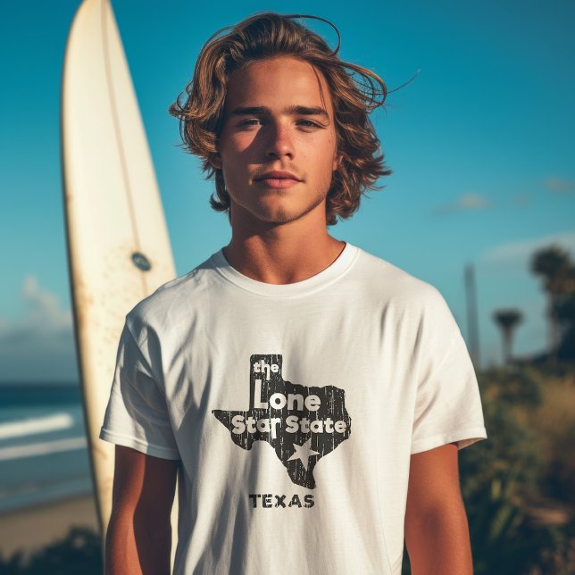 Camiseta Vintage O Estado Da Estrela Solitária (Criador carregado)