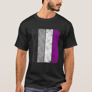 Camiseta Vintage O Pavilhão Da Comunidade Asexual Lgbt Pr