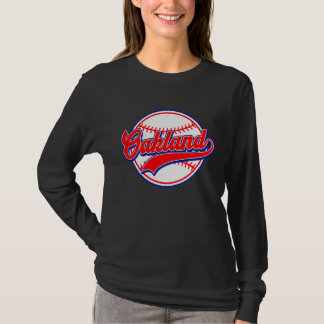 Camiseta Vintage Oakland Cityscape Baseball For Men Women