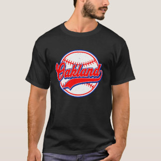 Camiseta Vintage Oakland Cityscape Baseball For Men Women