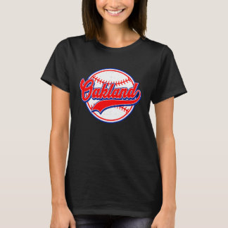 Camiseta Vintage Oakland Cityscape Baseball For Men Women