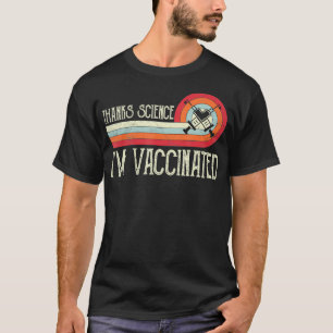 Camiseta Vintage Obrigados Ciência Eu Vacinei Eu Consegui O