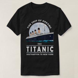 Camiseta Vintage Ocean Liner Ship Illustration