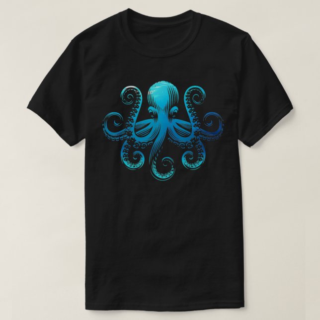 Camiseta Vintage Octopus Kraken (Frente do Design)