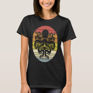 Camiseta Vintage Octopus Kraken Ocean Cephalopold Sea Retro