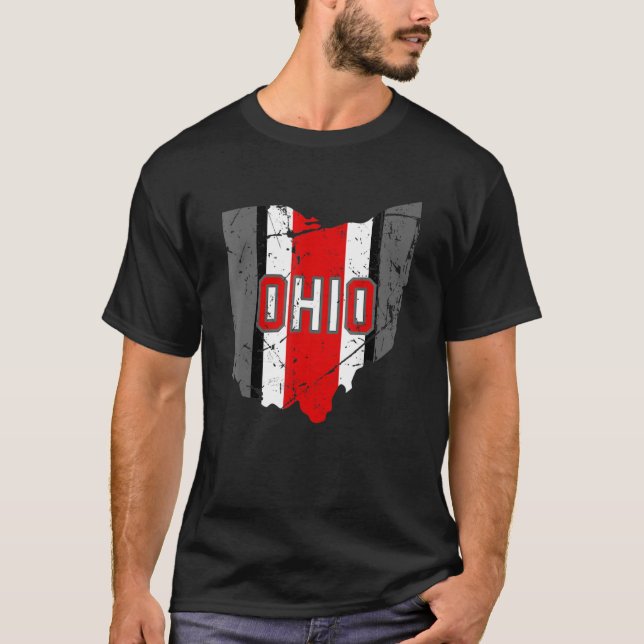 Camiseta Vintage OHIO  Ohio Map Women Men (Frente)