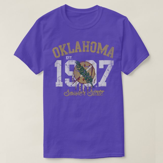 Camiseta Vintage Oklahoma Sooner State (Frente do Design)