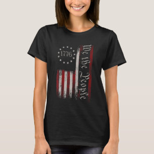 Camiseta Vintage Old American Flag Patriótico 1776 Nós Somo