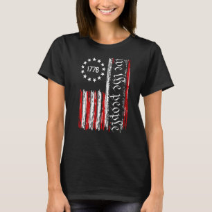 Camiseta Vintage Old American Flag Patriótico 1776 Nós Somo