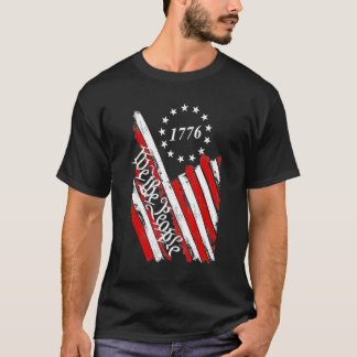 Camiseta Vintage Old American Flag Patriótico 1776 Nós Somo