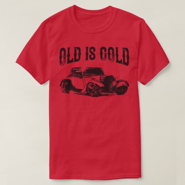 Camiseta Vintage Old É Dourado O Antigo Clássico (Frente do Design)