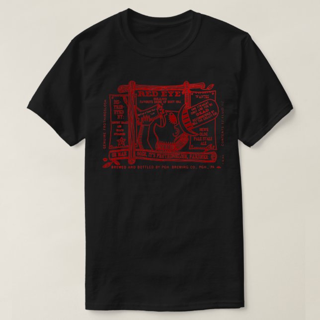 Camiseta Vintage Old Frothingsloslosh Red Eye Pittsburgh Br (Frente do Design)