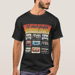 Camiseta Vintage Old School Playlist Oitava Música Retro