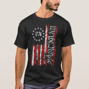 Camiseta Vintage Old We The Pessoas 1776 American Flag Patr