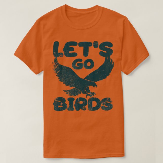 Camiseta Vintage olha, vamos pássaros (Frente do Design)