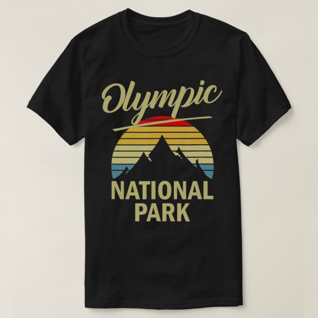 Camiseta Vintage Olimpiadas National Park Mountain (Frente do Design)