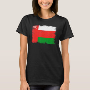 Camiseta Vintage Oman Flag Omani Dia da Independência