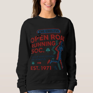 Camiseta Vintage Open Road Running Club Retro Runn