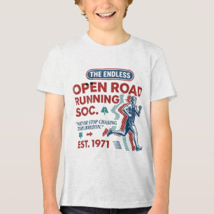 Camiseta Vintage Open Road Running Club Retro Runn