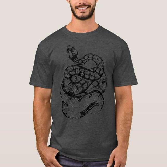 Camiseta Vintage Ophiology South American Rattle Cobra (Frente)