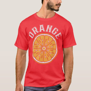 Camiseta Vintage Orange Slicrus Citrus Fruta Vegan Vegetari
