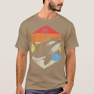Camiseta Vintage Orca Art Whale Love Retro Sea Animal