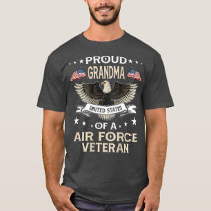 Camiseta Vintage Orud Vovó Estados Unidos Bandeira Força Aé