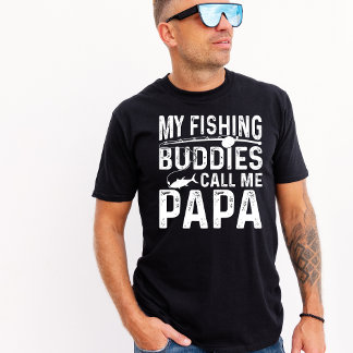 Camiseta Vintage Os Meus Amigos De Pesca Chamam-Me Papa | P