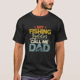 Camiseta Vintage Os Meus Camaradas De Pesca Chamam-Me Dia P