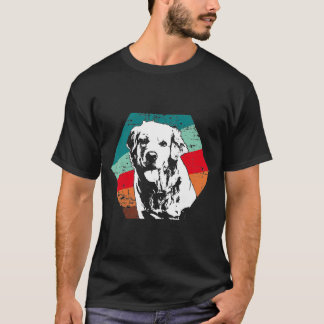 Camiseta Vintage - Ouro Retriever Men Mulheres Novas