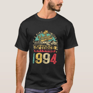 Camiseta Vintage outubro de 1994 30 Anos Idosos Engraçados