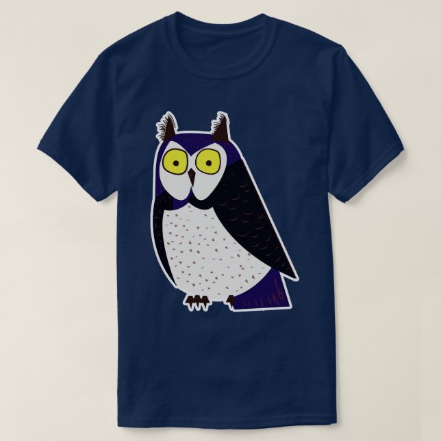 Camiseta Vintage Owl (Frente do Design)