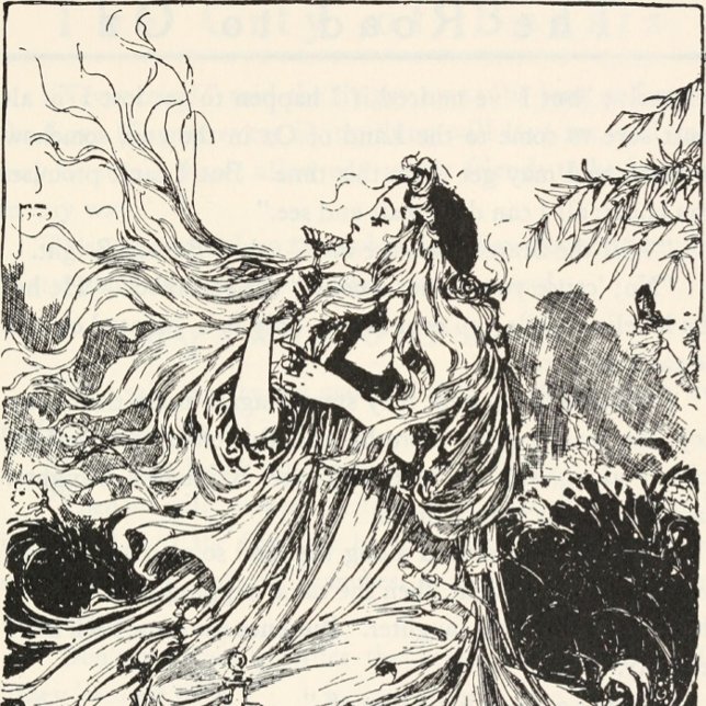 Camiseta Vintage Oz Art Nouveau Deusa "Polocromo" (Criador carregado)